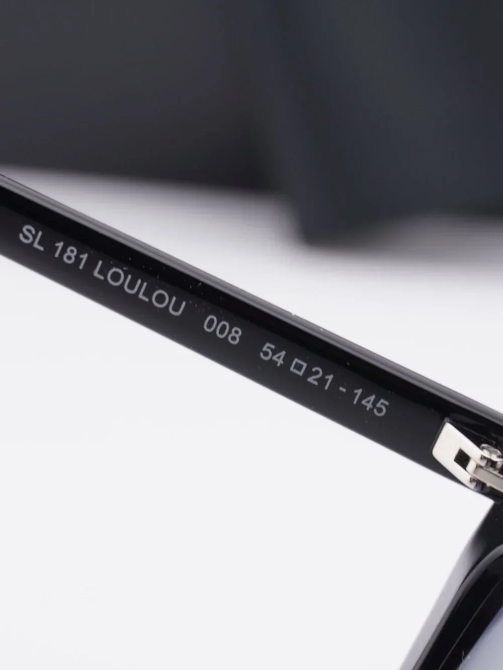 Saint Laurent SL181 LOU LOU 008 Geometric Sunglasses - Black/Grey Gradient